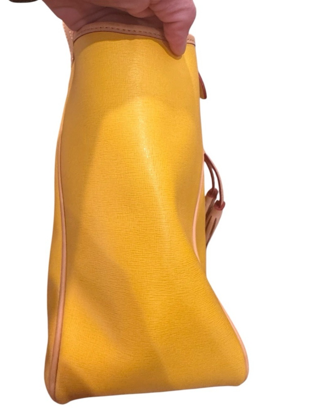 Dooney & Bourke - Maddie Shoulder Bag - Dandelion Saffiano/Textured Leather EUC - Picture 9 of 15